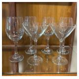 Clear Wine and Cocktail Glasses
