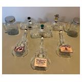 Whiskey-Themed Glass Bottles