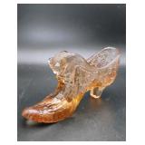 Amber Glass Puss n Boots/Alligator Vamp Shoe