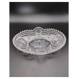 Vintage Cut Glass Celery Dish