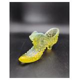 Uranium Glass 'Puss n Boots/Alligator Vamp' Shoe