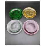 4 Kaleidoscope/Fenton Nursury Rhyme Saucers