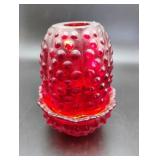 Fenton Amberina Hobnail Fairy Lamp