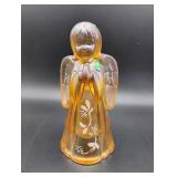 Fenton Glass Angel Painted by B. Montgomery