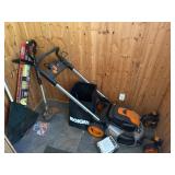 WORX Lawn Tools and Tool Organizer Lot