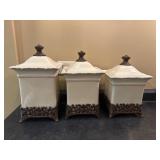 Chris Madden Ceramic Canister Set