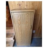 Oak-Look Laminate Storage Cabinet