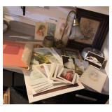 Art Print Portfolios, Postcards & Desk Lamp