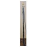 Decorative Tribal Motif 59ï¿½ Spear w/ Metal Tip