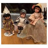 3pc Madame Alexander Dolls