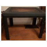 Black Wood & Cane Coffee Table