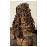 Chinese Folk Art Palm Root Carving w/Fibrous Mane