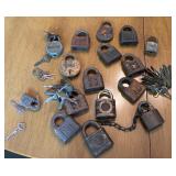 Vintage Padlocks w/ Keys