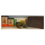 Vintage Tin Container Assortment