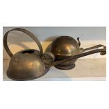 Brass Watering Can & Grease Pot