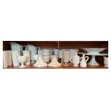 Paneled Grape Milk Glass Collection