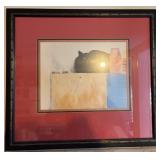 Phyllis Reynolds Black Cat Cartoon Print