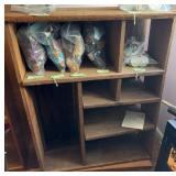 Rustic Wood Open Shelving Unit