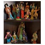 Asian Cultural Costume Dolls Assortment