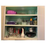 Kitchenware w/ Glasses, Bowls, Mugs