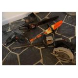 Power Tool Lot: B&D Drill, Saw, Remington Chainsaw