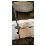 Industrial Adjustable Stone-Finish Floor Lamp