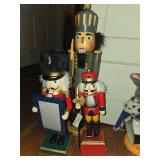 3 Wooden Nutcracker Figures