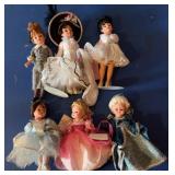 6pc Madame Alexander Dolls Group