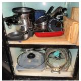 Cookware Collection: Pans, Lids+