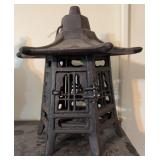 Japanese Cast Iron Pagoda Lantern Toro Holder