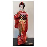 Madam Butterfly Japanese Geisha Doll w/ Kimono