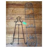 2pc Metal Plate Holders & 1pc Picture Holder
