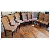8 Woven Rattan Dining Chairs