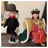 Madame Alexander Christmas Carol Dolls Pair