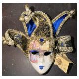 Venetian Jester Mask Hand Painted Italy