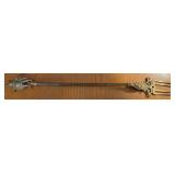 Brass Figural Fireplace Toasting Fork