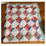 Patchwork Quilt w/ Triangles Pattern
