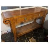Schnadig Console Table w/ Drawers & Shelf