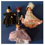 4pc Madame Alexander Dolls