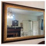 Rectangular Wall Mirror w/ Ornate Gilt Frame