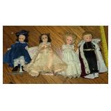 4pc Madame Alexander Dolls