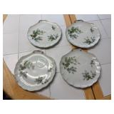 4 Japan Pine Cone Porcelain Plates