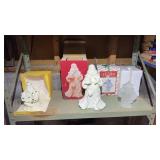 3 Santa Figurines W/ Boxes, House of Lloyd