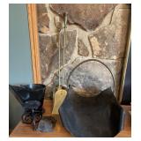 Fireplace Accessories Set W/ Tools & Log Holder
