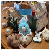 Easter Bunny Figurines, Plush, Baskets & Decor