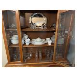 China Dinnerware Set w/ Glassware & Silverplate
