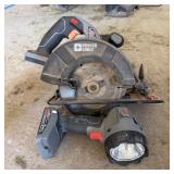 Porter Cable 18V Circular Saw & Flashlight