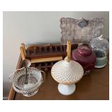 Decor: Jar, Dish, Server, Wood Rack, Sign
