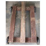 Wooden Dolly Cart w/ Wheels, 32" x 20"