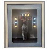 Georges Pommier Floral Print w/ Vase Framed Art